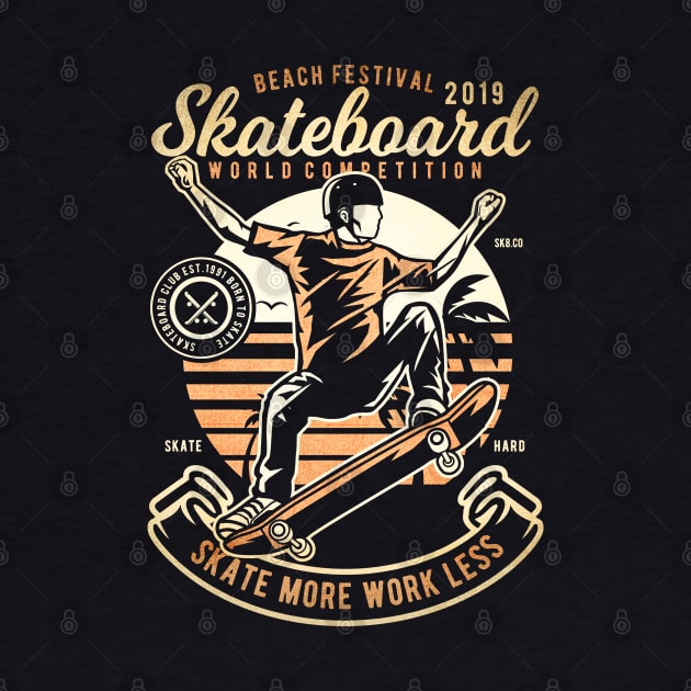 Skateboard Beach by Tempe Gaul